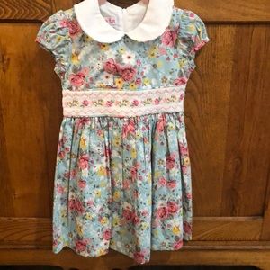 Smocked Bodice Floral dress